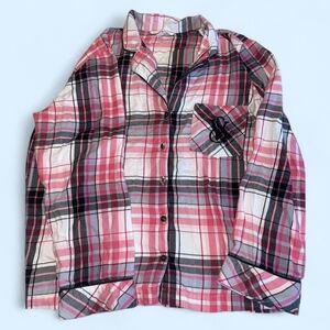 Victoria’s Secret Pink Plaid Button Down Shirt
